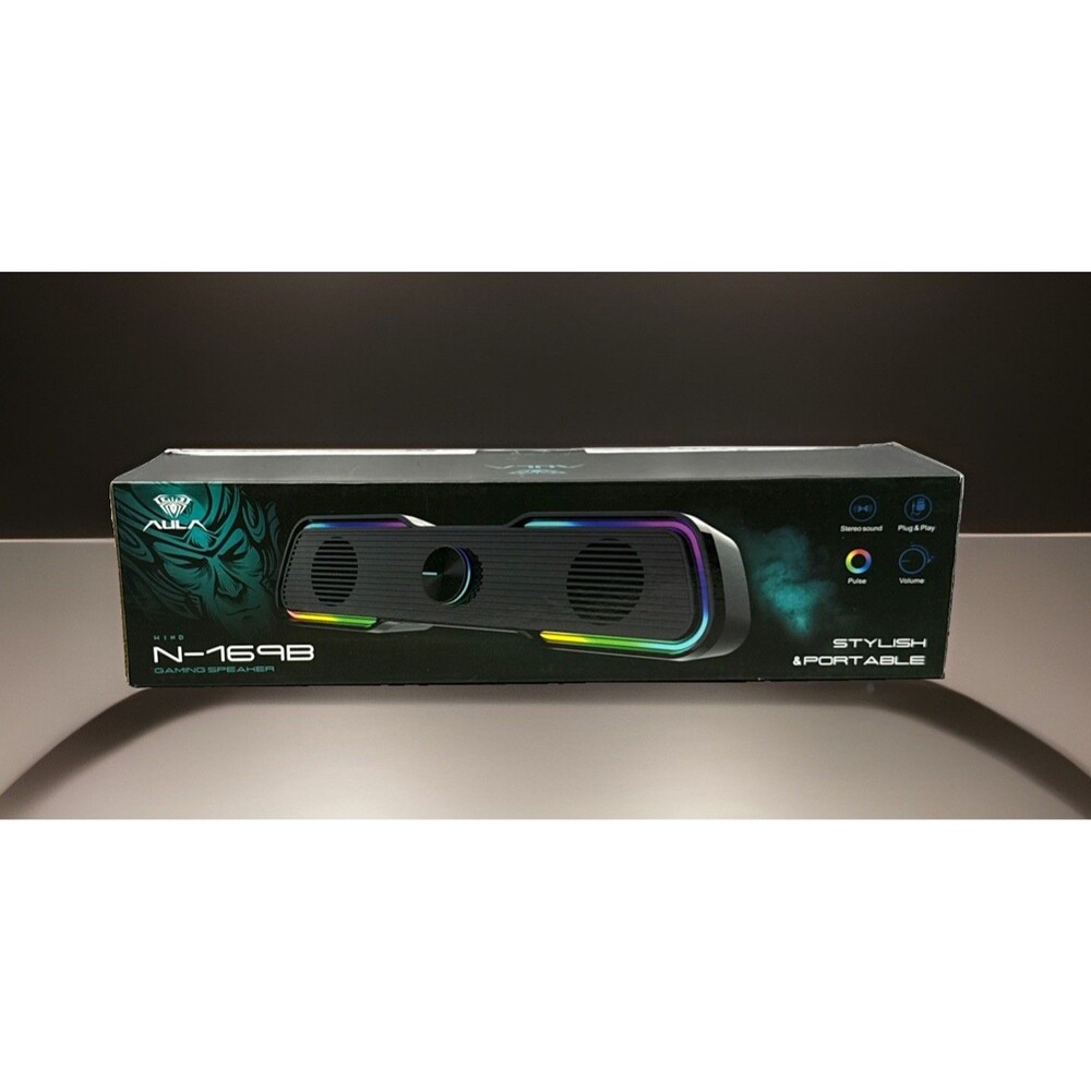 AULA Wind Gaming Speaker N-169B Stylish,Portable